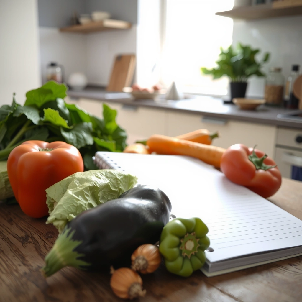 Frische Zutaten und Ernährungsplan